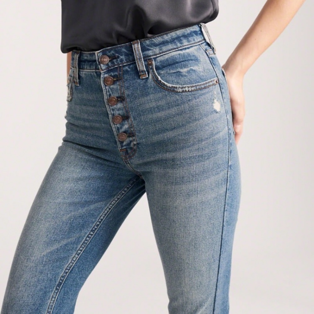 Abercrombie & Fitch Simone High Rise Straight Jean